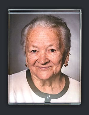 Fotografia w krysztale – prostokąt bez fazy Fotografia w krysztale - prostokąt bez fazy