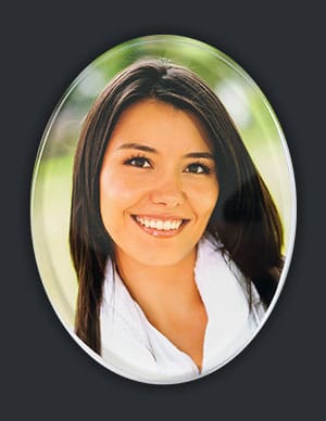 Fotografia w krysztale – owal bez fazy Fotografia w krysztale - owal bez fazy